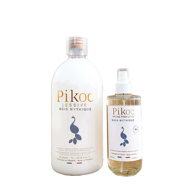 PIKOC 有机成份洗衣液履香氛喷雾套装-松木香味(1升+200 毫升)