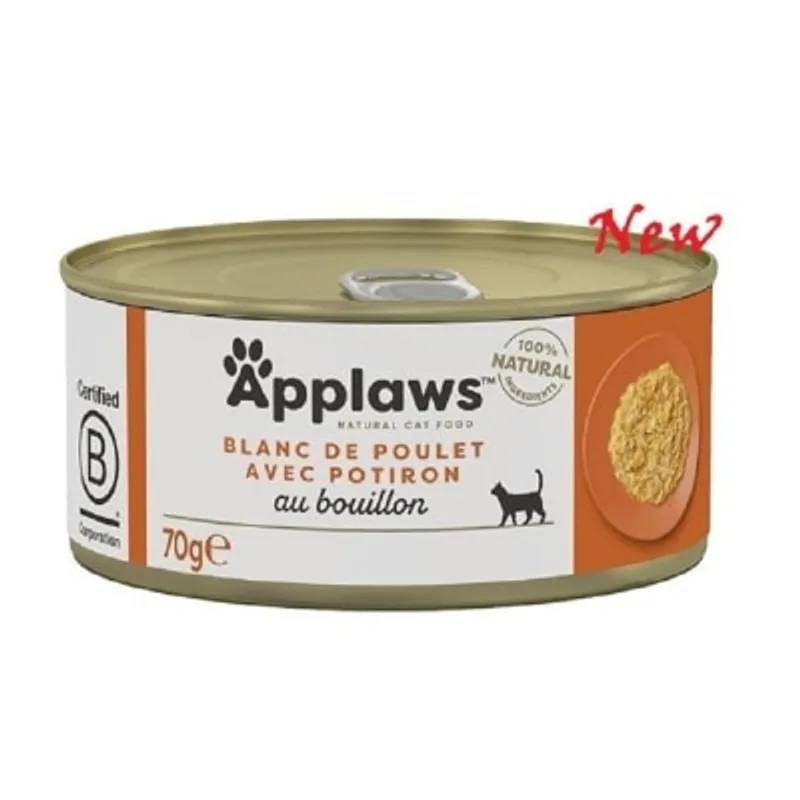 Applaws 愛普士 Natural Wet Cat Food 雞柳+南瓜 貓罐頭