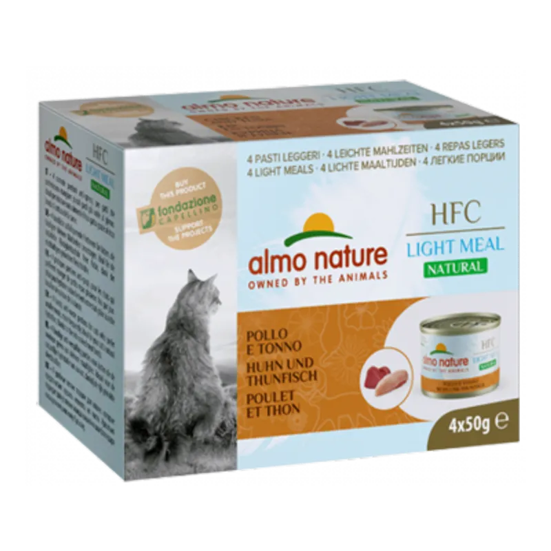 ALMO NATURE HFC 吞拿魚雞肉 貓罐頭 (50g x4) almo nature
