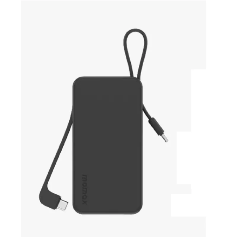 MOMAX 1-Power Vital+ 雙USB-C 線流動電源 10000mAh 黑色