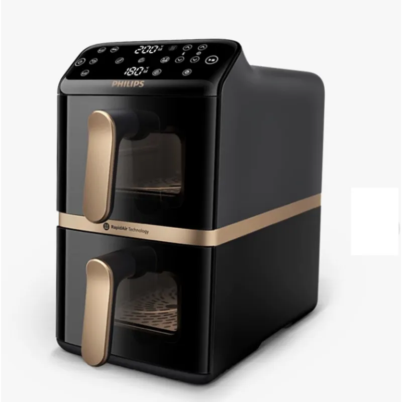 PHILIPS 10L雙層可透視空氣炸鍋 NA462/79 黑