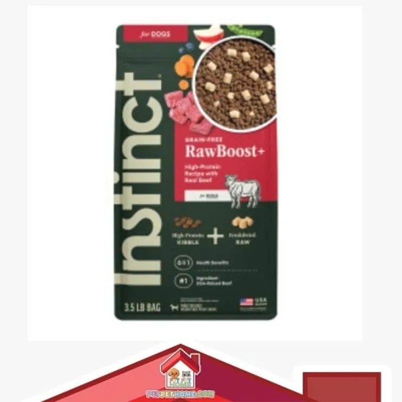 Instinct Raw Boost 凍乾生肉+ 無穀物狗乾糧 小型成犬 牛肉