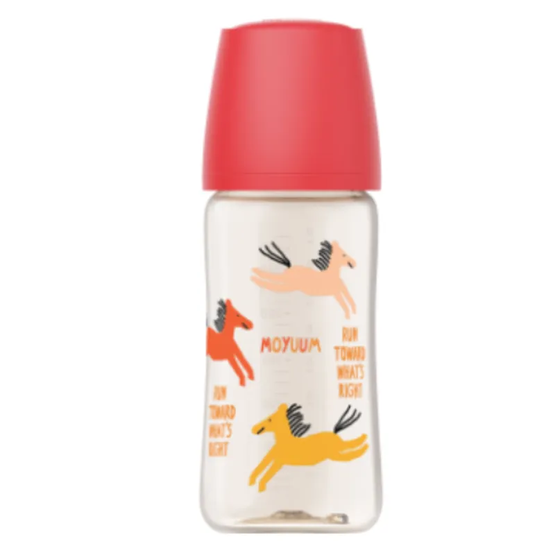 Moyuum - PPSU 宽口防涨气奶瓶270ml(红马)