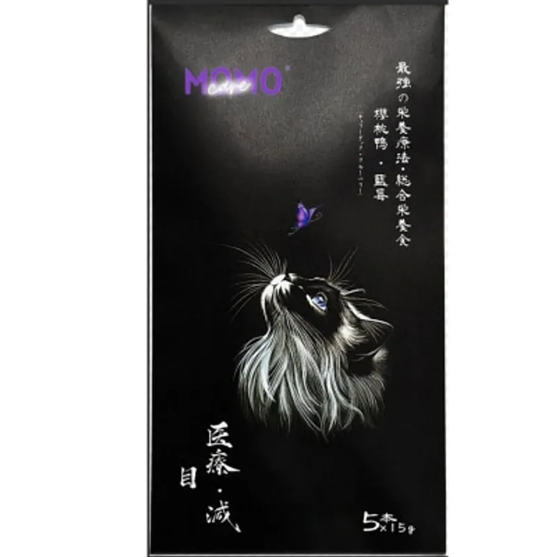 萌寵守護 - 貓主食肉泥條 - 櫻桃鴨+藍莓【目】(15g x 5本) - MOMOCARE
