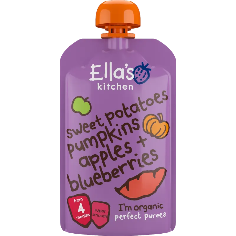Ella's Kitchen 有機番薯+南瓜+蘋果+藍莓 120G