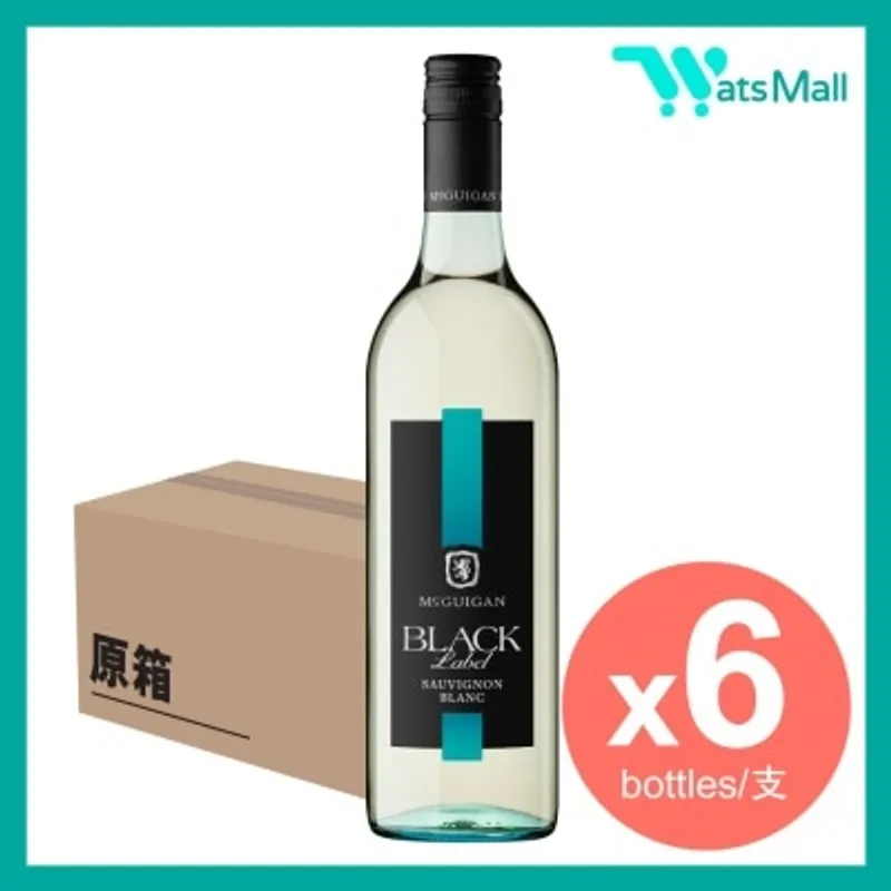 MCGUIGAN 黑標蘇維翁白酒 750毫升 (6支)