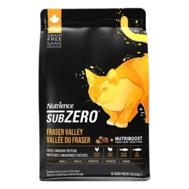 Nutrience SubZero 冷凍脫水鮮雞肉 無穀物雞+火雞+海魚 全貓配方