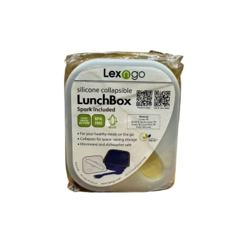 Lexngo 矽膠可摺疊麵條盒連餐具
