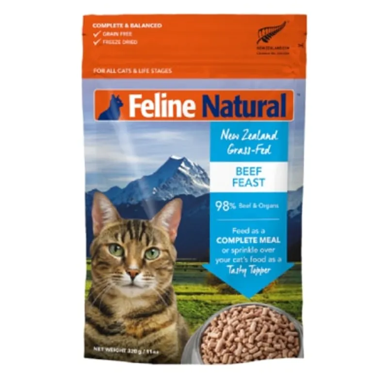 F9 Feline Natural 脫水鮮肉貓糧 – 單一蛋白凍乾 牛肉盛宴320g