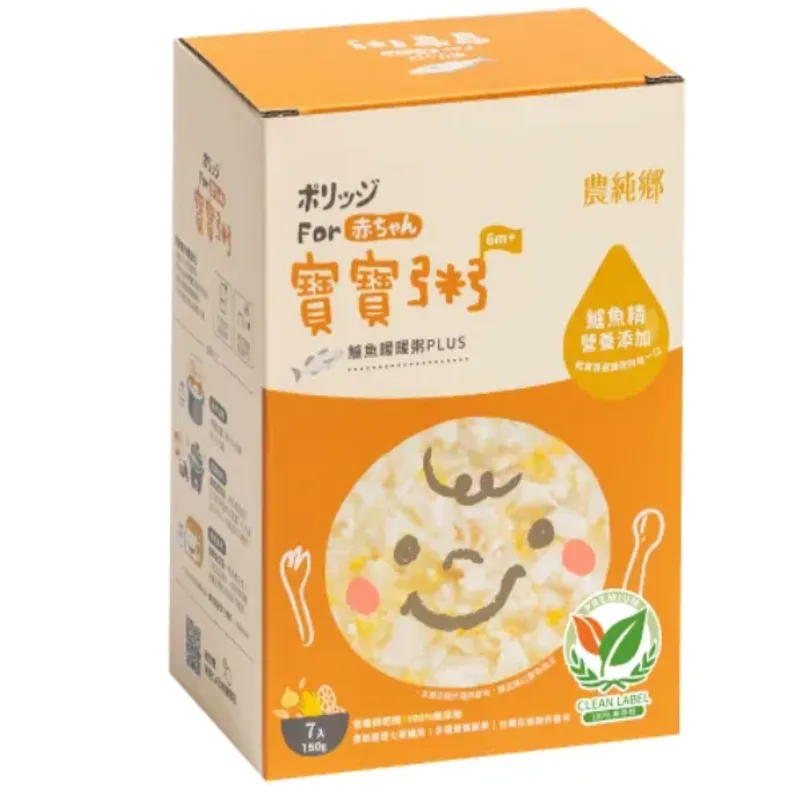 農純鄉鱸魚粥PLUS (7入)添加鱸魚6M+