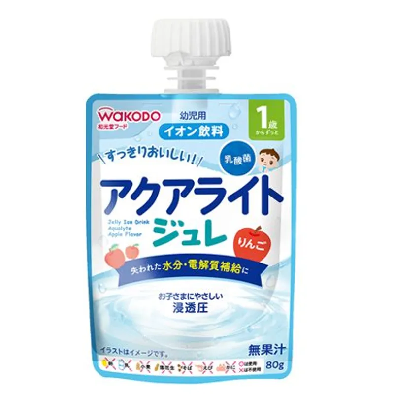 和光堂1歲起蘋果味乳酸菌電解果凍 80克