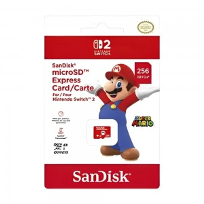Nintendo Switch 2 任天堂原裝 SanDisk microSD Express 記憶卡 (256GB)
