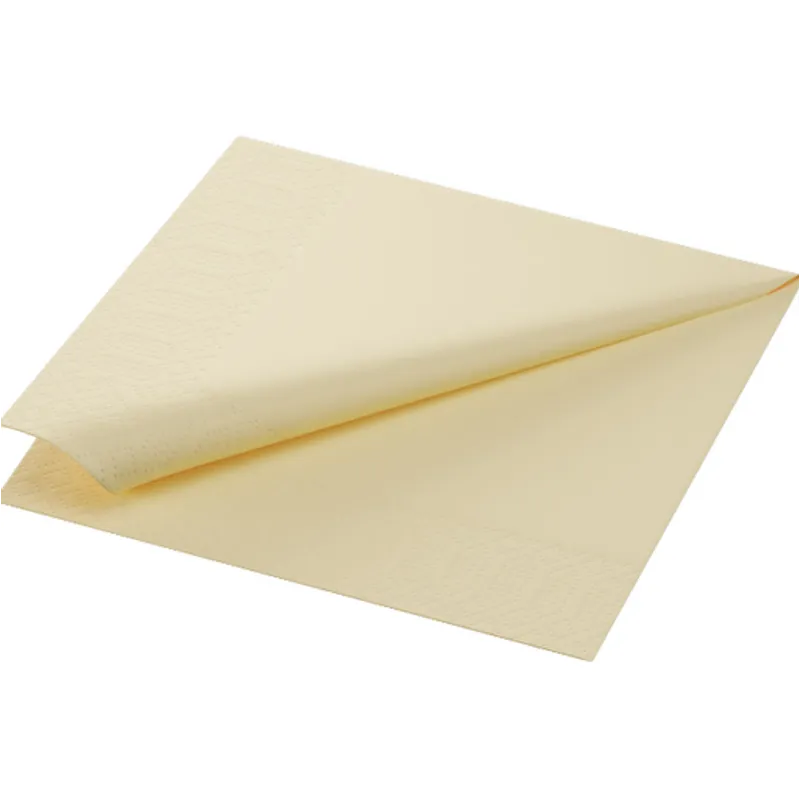 NAPKINS SRP 3-PLY 1/4 FOLD 33x33cm CREAM