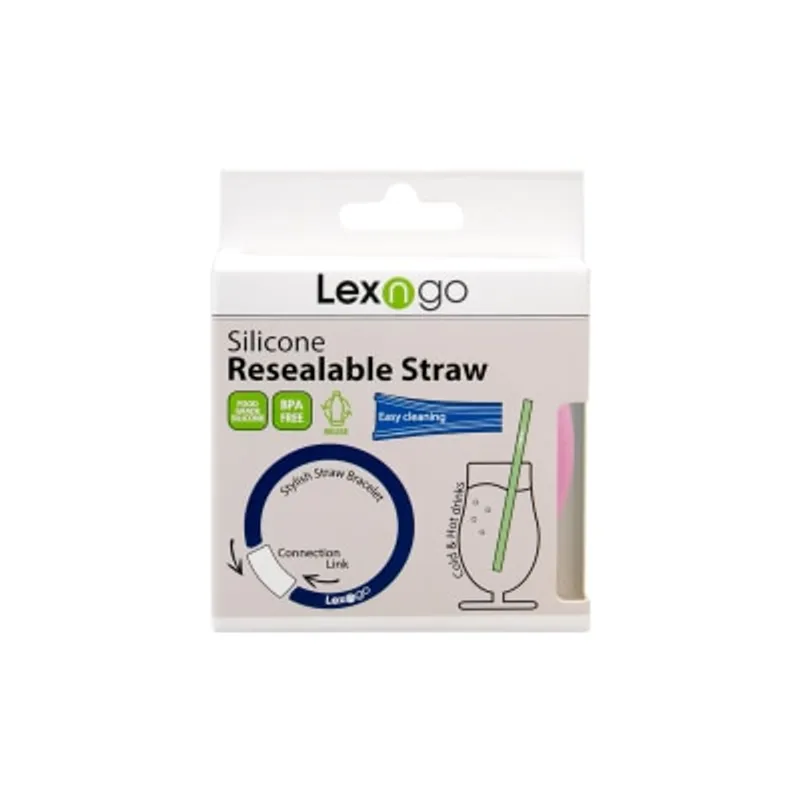 Lexngo 手環型可拆洗重用矽膠飲管