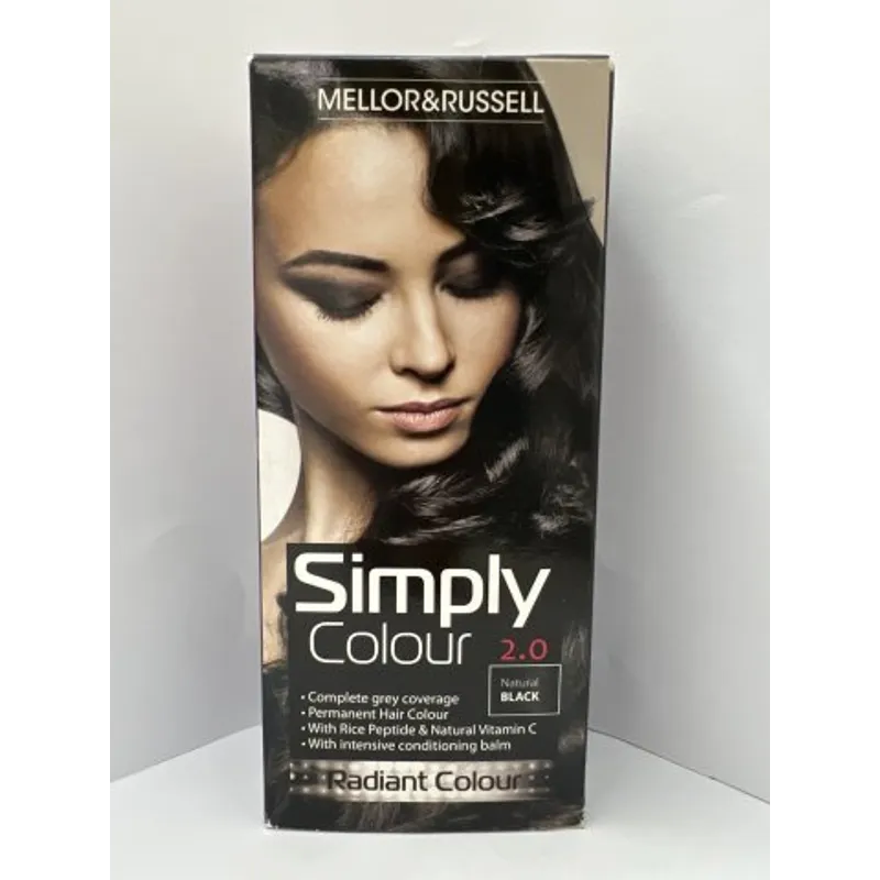 SIMPLE染髮劑自然黑色(英國製造) SIMPLY COLOUR NATURAL BLACK NO 2