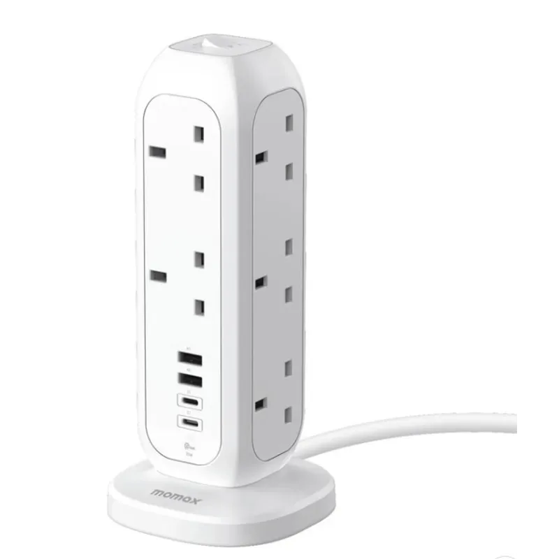 MOMAX 1-PLUG PD35W 2A2C 11位拖板 白
