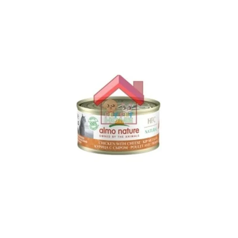 almo nature HFC Natural - Chicken with Cheese 雞肉芝士 貓罐頭 70g [9083]