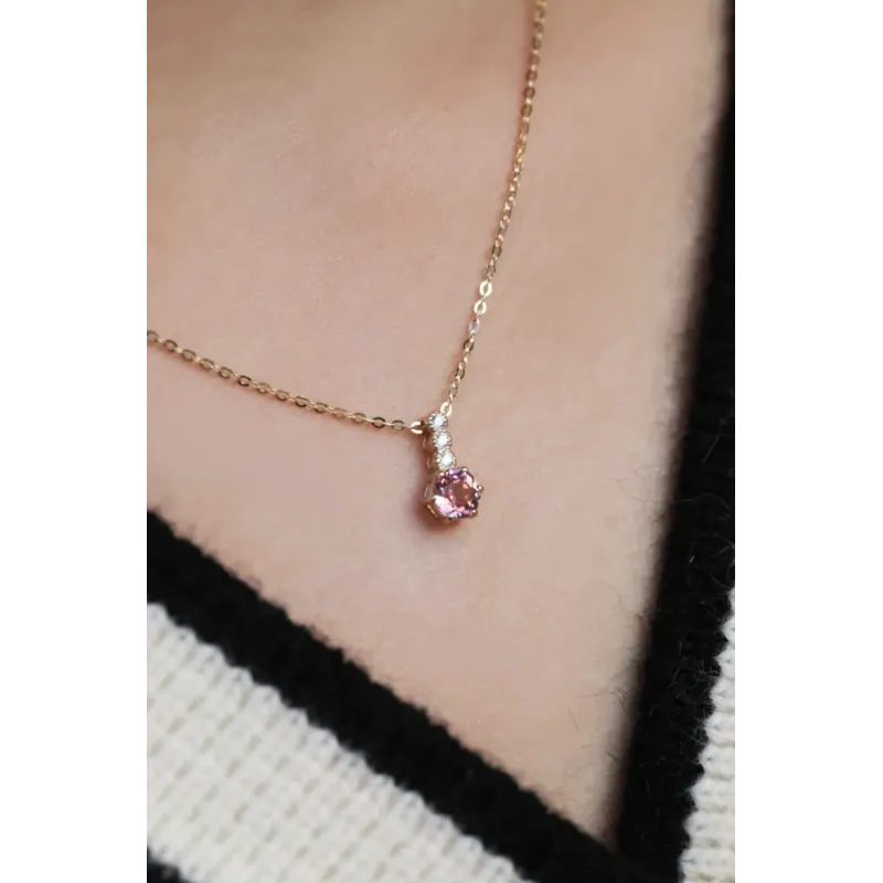 Celeste Necklace - Pink Tourmaline