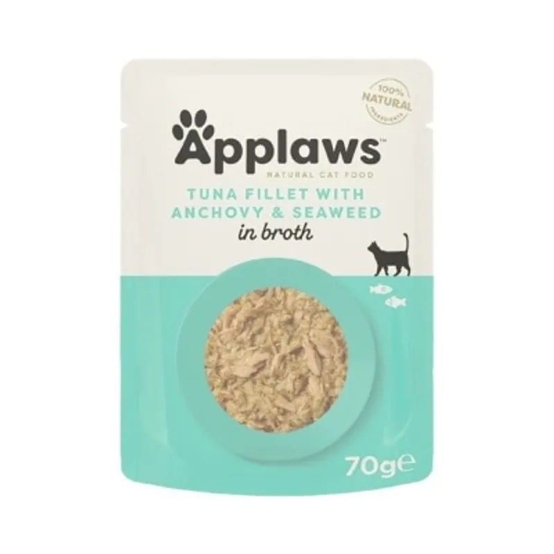 APPLAWS 貓袋裝濕糧 - 吞拿魚+鯷魚 (70g) Applaws