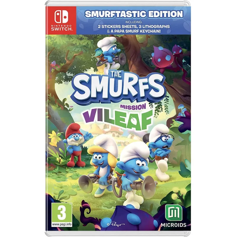 NS 藍精靈 ： 邪惡葉子大作戰 Smurfs： Mission Vileaf 中英日文版