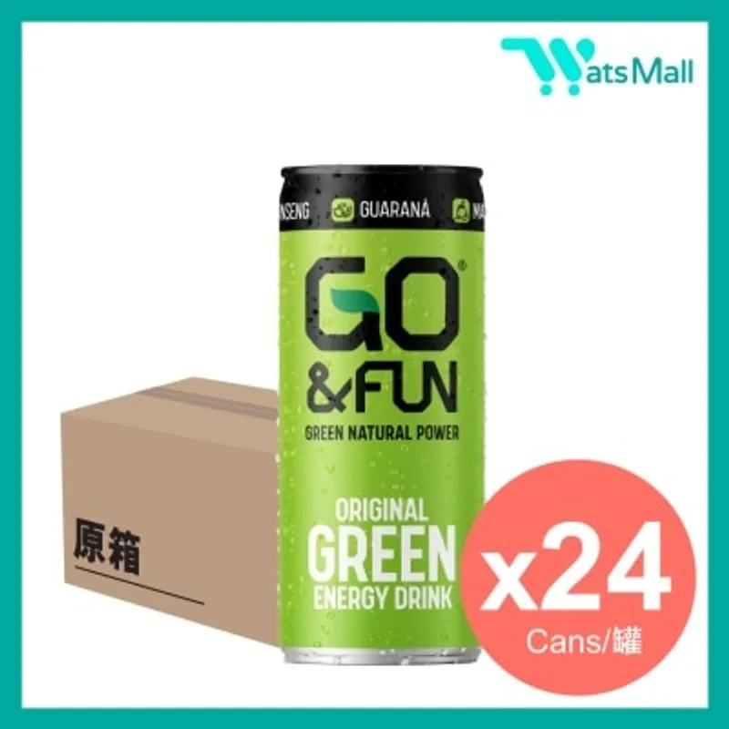 GO & FUN 原味能量飲品250毫升 (24罐)