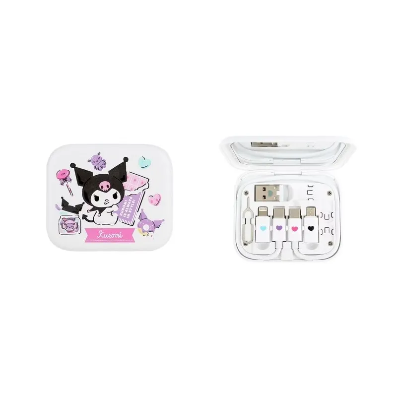 CLUEBOX 6合1數據/充電電線套件連鏡盒(Kuromi) CBUSBC1KIT/KU