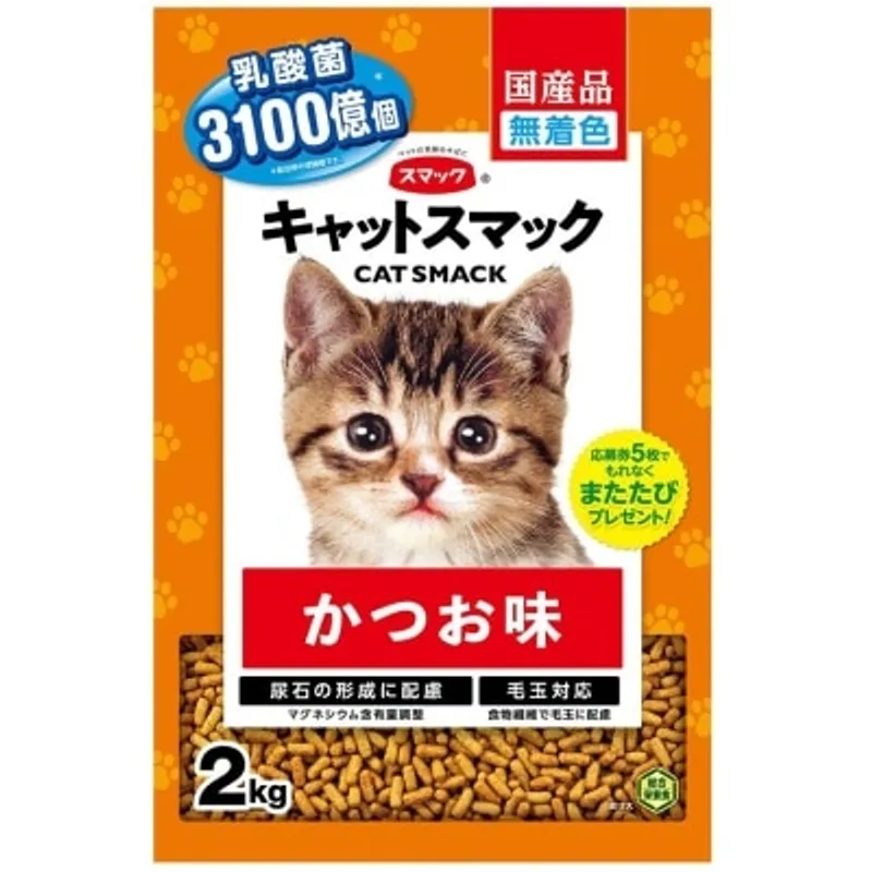 SMACK 鰹魚味 - 含貓草益生菌 貓糧 (2kg) - Smack