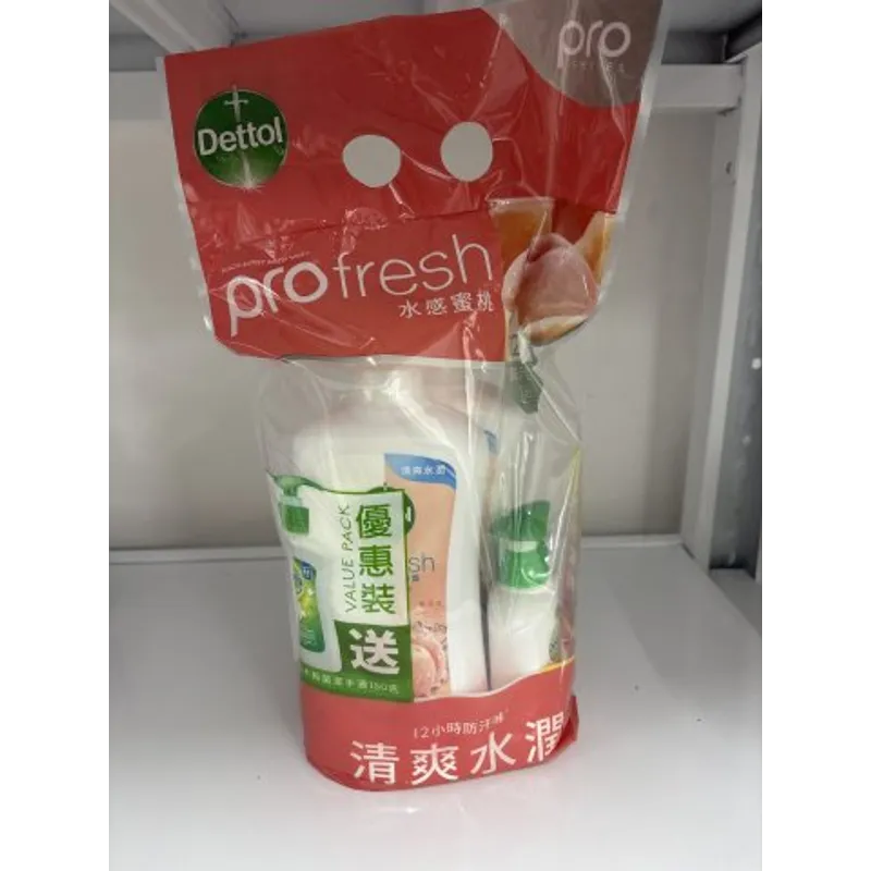 950g 孖裝滴露水感蜜桃沐浴露ProSkin+贈品