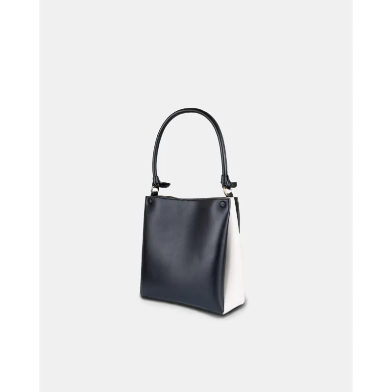 Mini Two-Tone Tote – BLACK x OAT