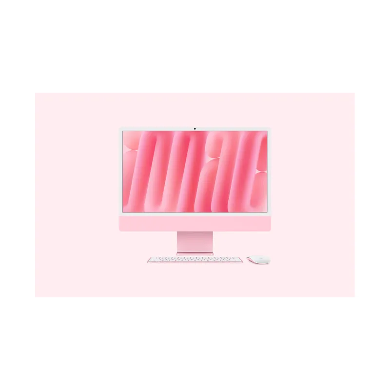 iMac, 24-inch, M6 Chip, 12-core CPU, 12-core GPU, Pink, Standard glass, Stand, 16GB memory, 256GB storage
