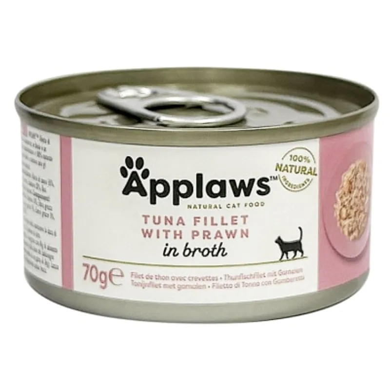 APPLAWS 貓罐頭 - 吞拿魚&蝦 (70g) Applaws