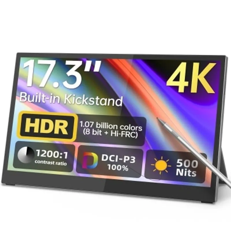 Intehill U17ZT 便攜顯示器 (17.3"; 4K; 60Hz; IPS)(MO-IU17ZT)