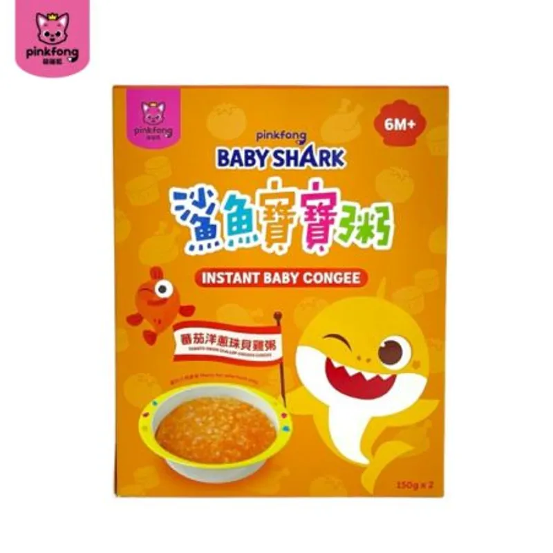 鯊魚寶寶粥-番茄洋蔥珠貝雞粥 150gx2包