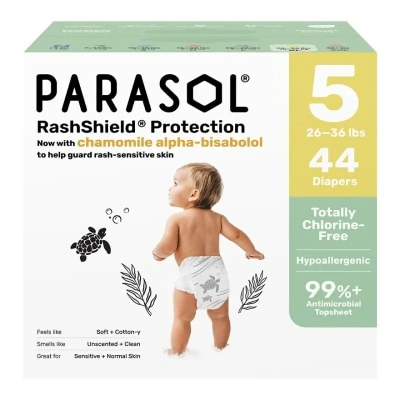 PARASOL 美國 Clear+Dry™ 超透氣水凝尿片 (5號/加大碼, 44片)