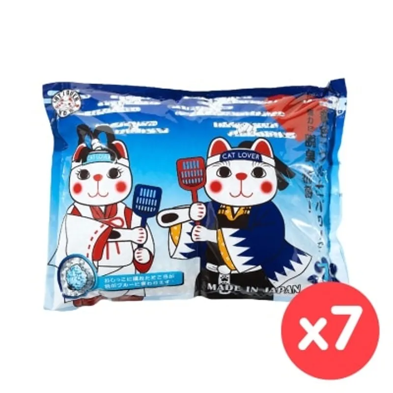 猫之戀 [箱裝優惠] 貓之戀 - 貓之戀變藍紙砂 (7L X7)