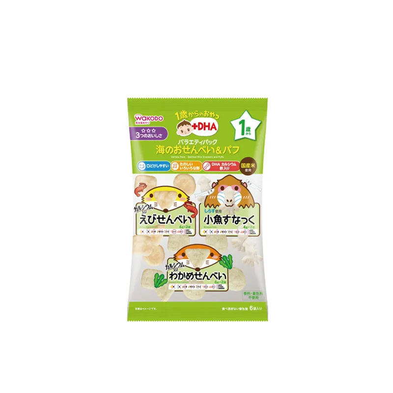 和光堂1岁起DHA什锦米饼 (6袋)