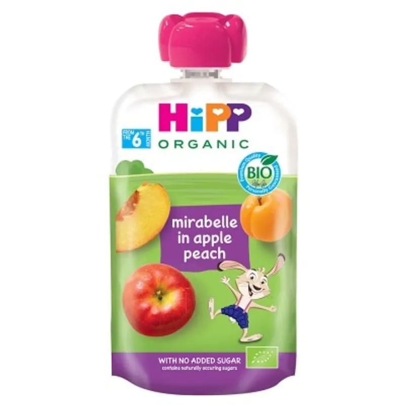 喜寶 HiPP有機黃金梅蘋果蜜桃果蓉唧唧裝