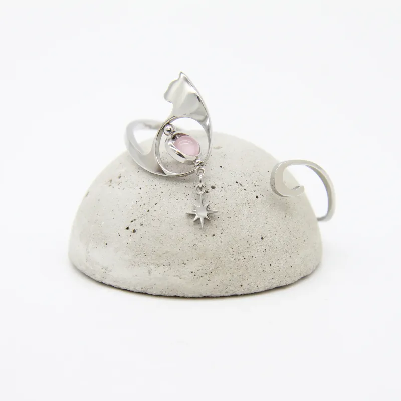 LunaWhisker | Starry Cat Mineral Bracelet