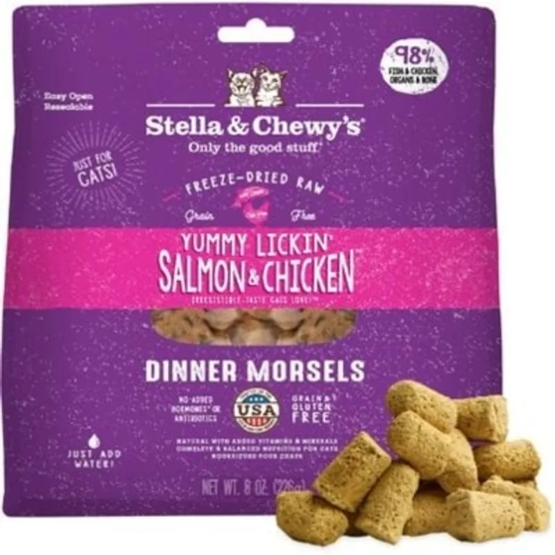 Stella & Chewy's 凍乾生肉主糧 三文魚雞肉配方貓糧
