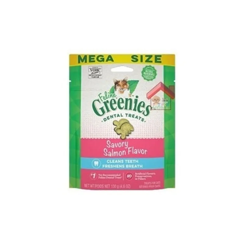 GREENIES 加大裝 潔齒小食 三文魚 4.6oz (新包裝)
