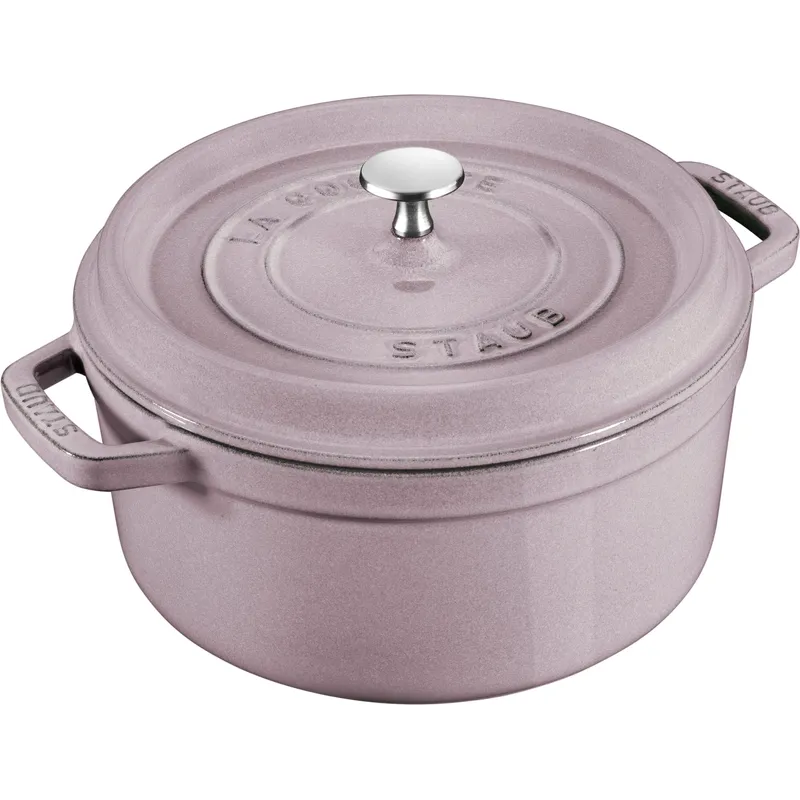 STAUB 圆形炖锅 26cm/5.25L 夜樱粉 STAUB STAUB儿童餐具套装4件 小猪