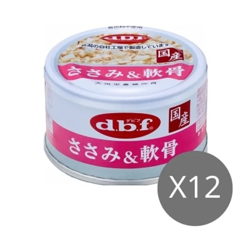 D.B.F [12罐優惠] 雞肉&豬軟骨 狗罐頭 (85g x12) - d.b.f