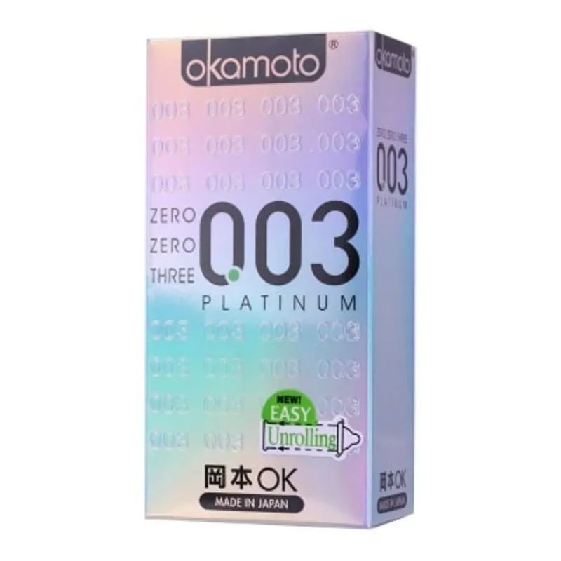 岡本0.03白金超薄安全套10片