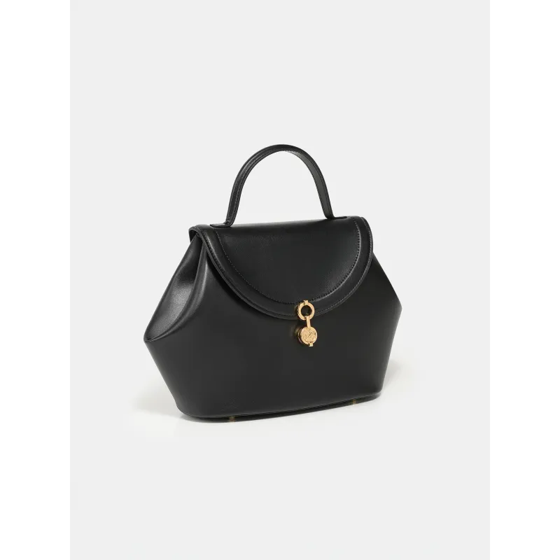The Miro Corn Leather Bag - BLACK