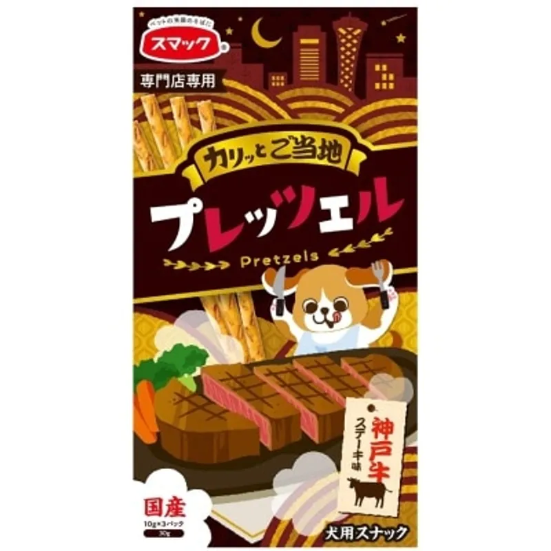 SMACK 犬用百力茲 - 神戶牛扒味 狗零食 (30g) - Smack