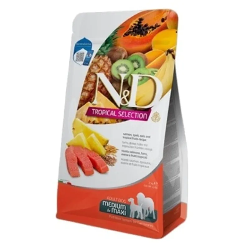 Farmina N&D Tropical Selection Formula Salmon Adult Maxi 熱帶水果 - 三文魚 成犬乾糧