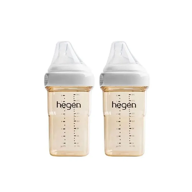 Hegen – PCTO™ PPSU多功能宽口奶瓶 240ml/8oz (2支装) 白色
