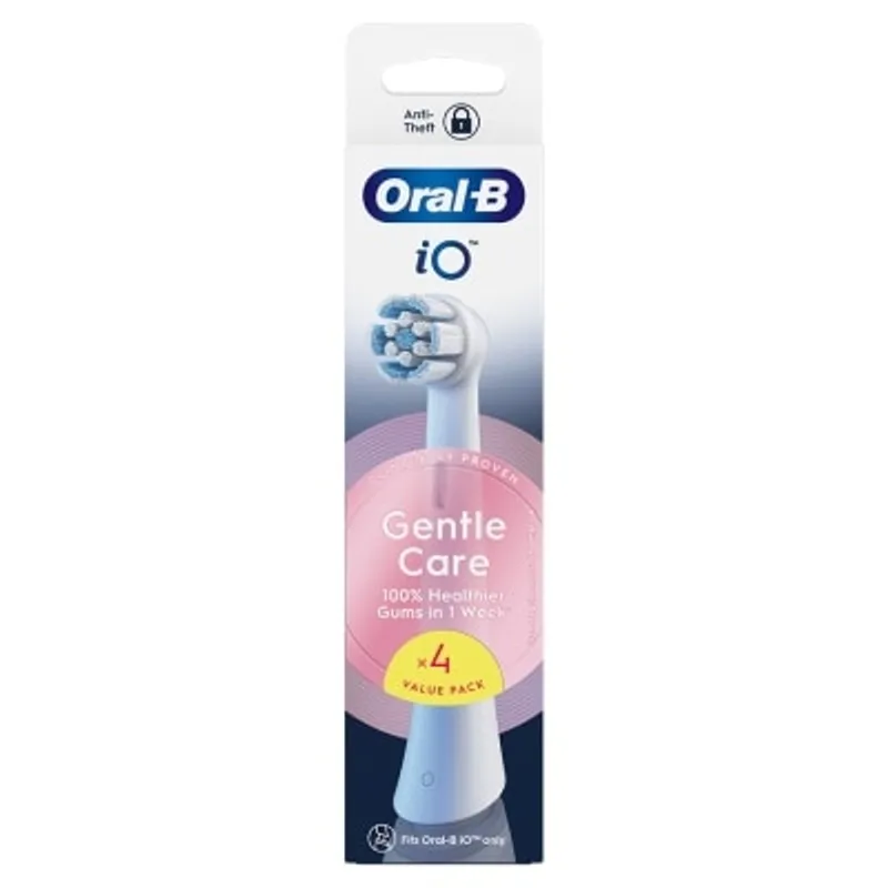 ORAL B iO清潔護齦刷頭4支裝白色 (新舊包裝隨機發貨)