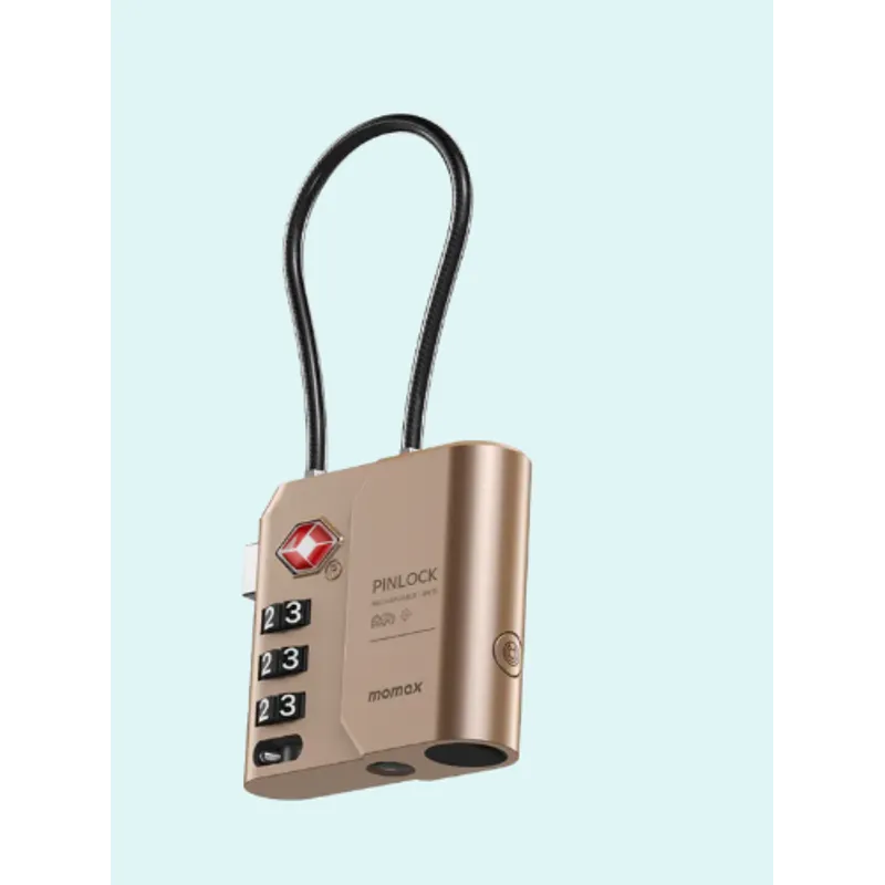 MOMAX PinLock TSA 鎖頭FindMyy全球定位器 沙漠金