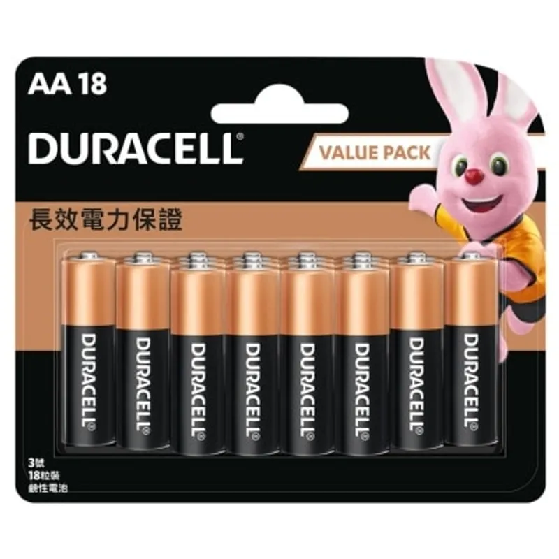 金頂金霸王 金霸王鹼性電芯AA 18粒裝